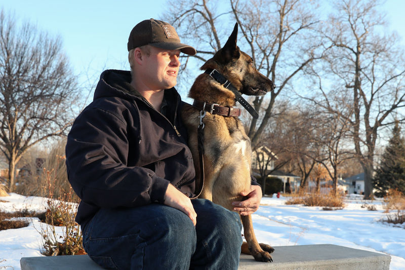 Veteran and his dog